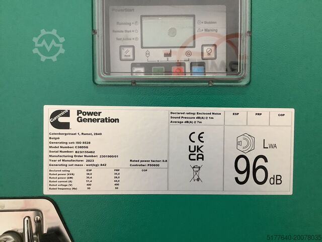 Aggregaat Cummins C38D5EQ