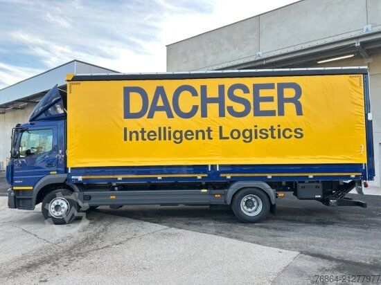 Flaklastbil med kapell MERCEDES-BENZ ATEGO 1524 PLANE, LBW,  E6, MIETE - MIETKAUF