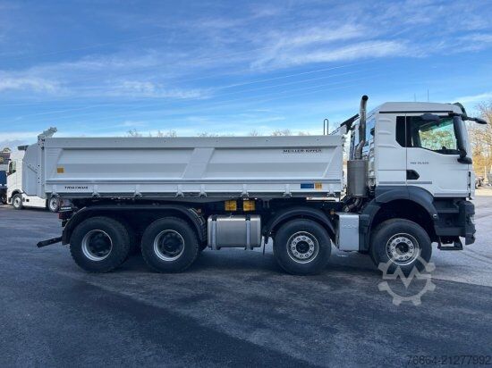 Háromirányú billenő teherautó MAN TGS 35.520 3-SEITENKIPPER, 8X4,  MEILLER-KIPPER, BORDMATIK, AUTOMATIK, E6, RETARDER