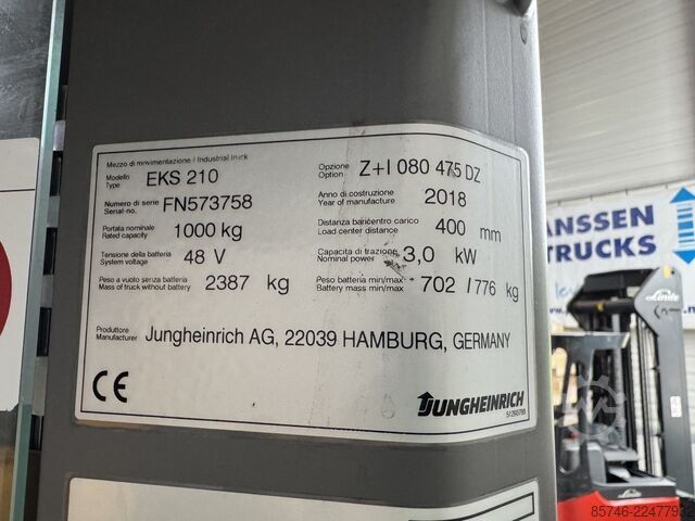 EKS 210 – ¡¡Guiado por cable!! ¡¡¡Anuncio de servicio público!!! ¡¡DOBLE dirección!! Triplex FFL JUNGHEINRICH EKS 210 - Wire Guidance !! PSA !! DOUBLE steering !! Triplex FFL