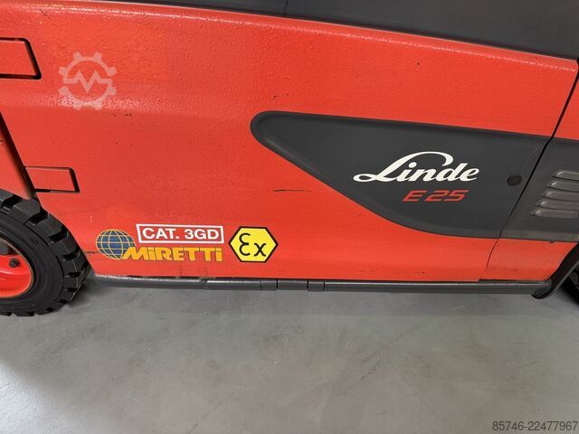 E 25 L - 387 / 01 * Atex EX * Miretti 3GD / Zona 2 i 22 * Triplex FFL !! LINDE E 25 L - 387 / 01 * Atex EX * Miretti 3GD / Zone 2 & 22 * Triplex FFL !!