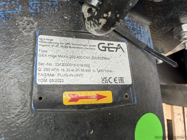Pompe de process GEA MAXA 200-400 CNY 200/200/55/4