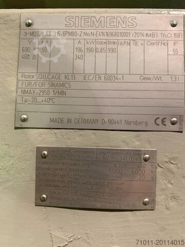 Motor elétrico Siemens 1LA8315-6PM80-Z