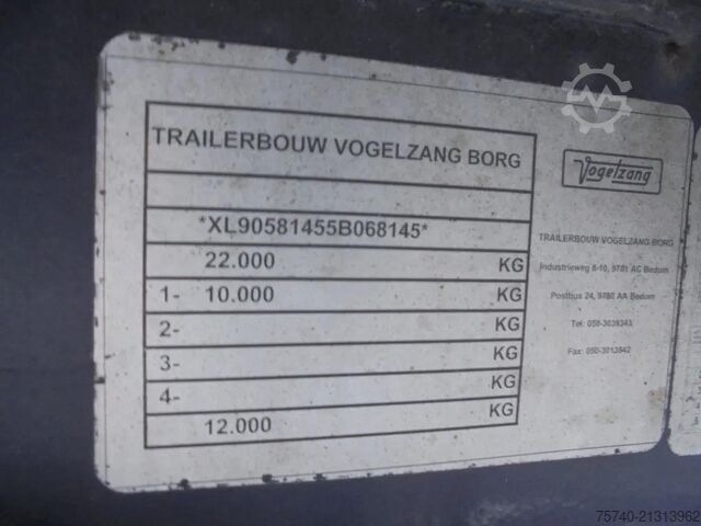 Transport frigorifique Vogelzang V0-STG 1 Axle + Dhollandia Lift + Carrier Vecto...