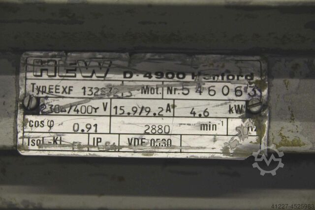 Ventilador extractor de pó 4,6 kW Loher Durchmesser Lüfter 415 mm