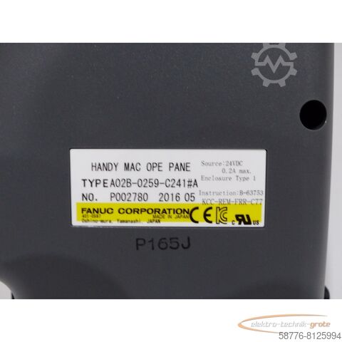 Element Fanuc Fanuc A02B-0259-C241 # A HANDY MAC OPE PANE  SN:P002780  !