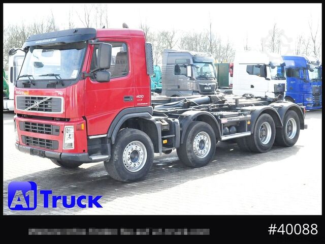 Kampós konténerszállító teherautó VOLVO FM 400 8X4R Multilift Automatik