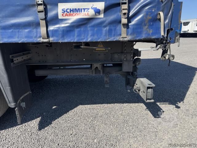 Ανοιχτό ημιρυμουλκούμενο με μουσαμά Schmitz Cargobull SCS 24 Varios Hubdach Staplerhalterung Lenkachse