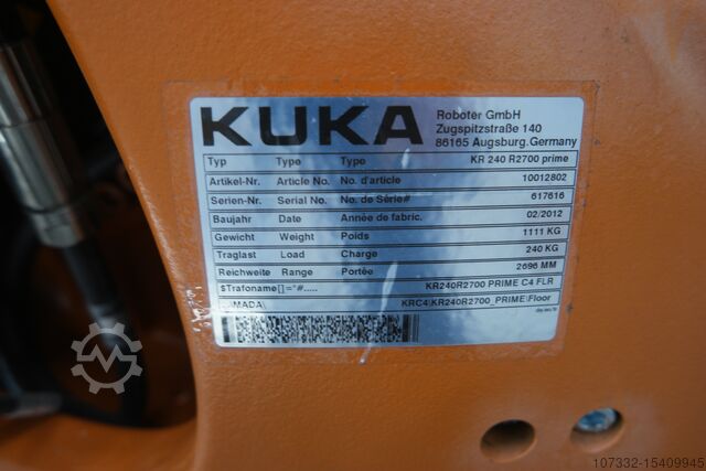 Industrielle robotter KUKA KR 240 R2700 prime
