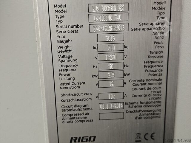 Rigo LAMIBIND 340 HM | 2249 | 2016 Rigo All models