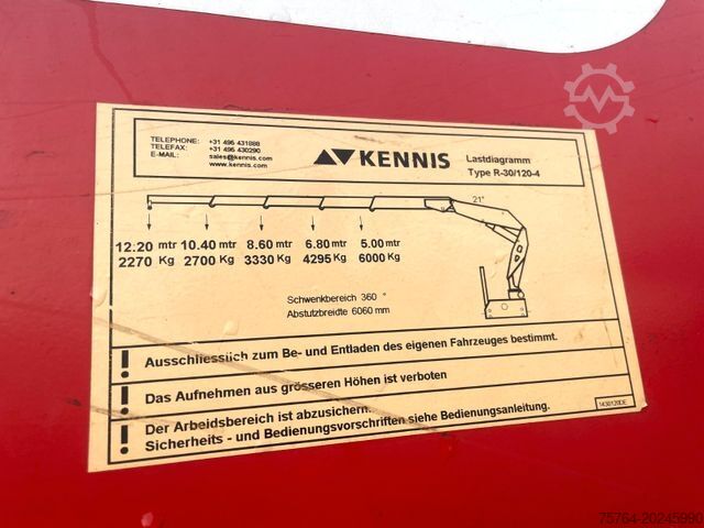 Félpótkocsi SCHWARZMÜLLER Roll Kran Kennis 30R Drehkranz/2x gelenkt/Miete