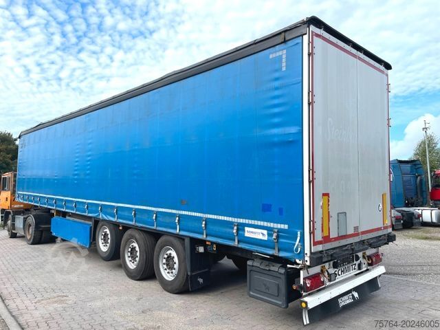 Otevřený návěs s plachtou SCHMITZ CARGOBULL 13,65m Pritsche / Edschaverdeck /Chassi verzinkt