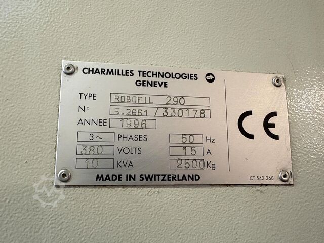 Trådgnisteroderingsmaskine CHARMILLES ROBOFIL 290