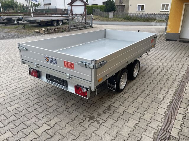 Tippvagn 3-vägs Saris K3 306 170 2700 + Alu-Schienen + E-Pumpe