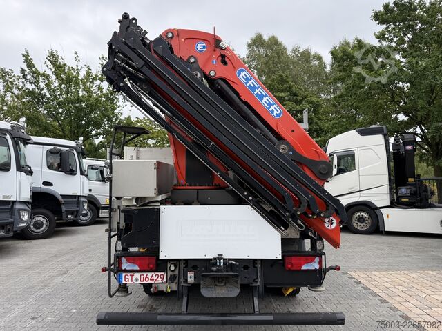 Autocarro con cassone fisso MAN TGS 26.470 6X2 Effer 215 bis 16 Meter