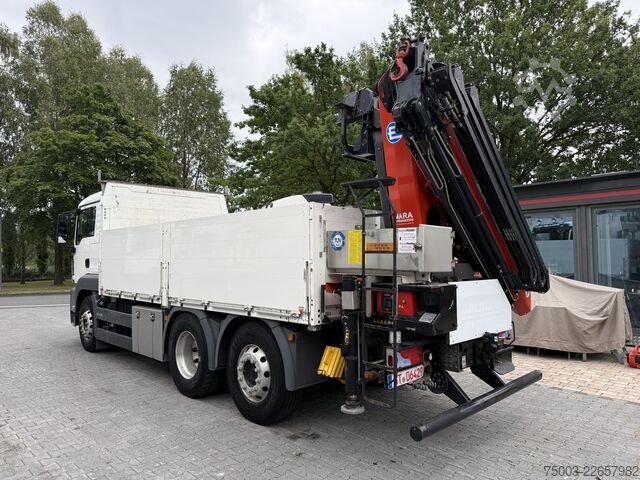 Autocarro con cassone fisso MAN TGS 26.470 6X2 Effer 215 bis 16 Meter