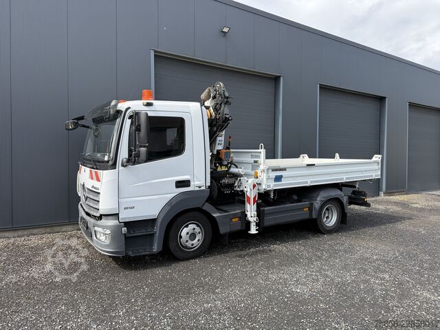 Sklápěcí vůz Mercedes-Benz Atego 818 Kipper Atlas Kran EU6