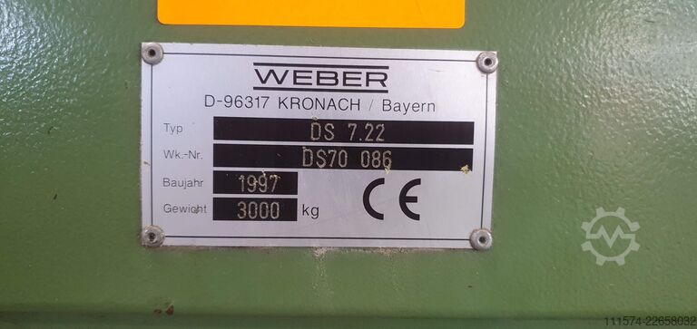 Extrusora de duplo parafuso paralelo WEBER DS 7.22
