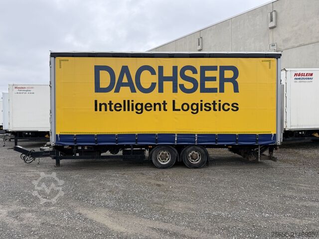 Ανοιχτό ρυμουλκούμενο με μουσαμά Möslein TPS 105 D-L  Tandemplane Ladebordwand + Durchladbar