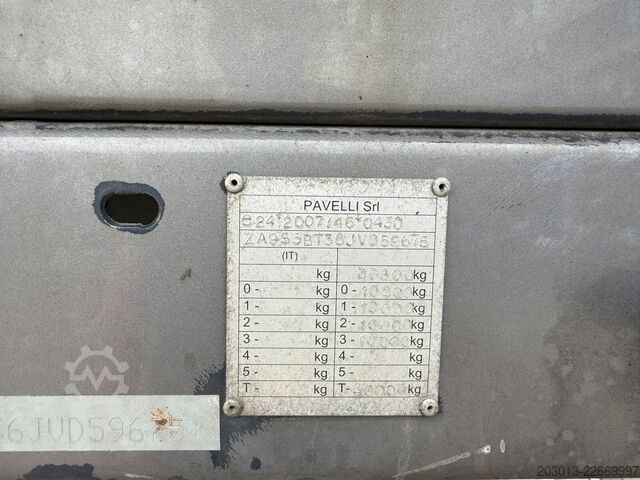 Dieplader oplegger  Pavelli Rimorchi S3BT36 Tieflader 3 Achs