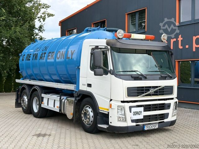 Vakuumtanktankvogn VOLVO FM330 6x2/2 Euro 5 LL Kanalreiniger 15000L