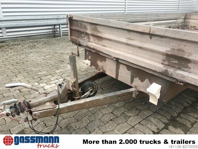 Remolque abierto con toldo Gotha Anh-Bau HL 20.40x20, Ex-Bundeswehr