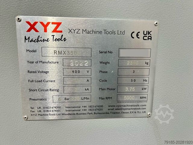 CNC-Fräsmaschine XYZ RMX 3500