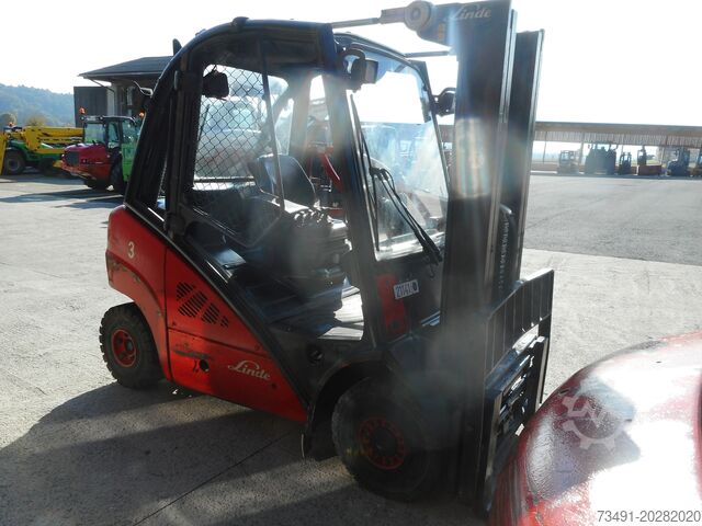4-Rad-Gabelstapler Linde H25D-01 Triplex + SS + ZV