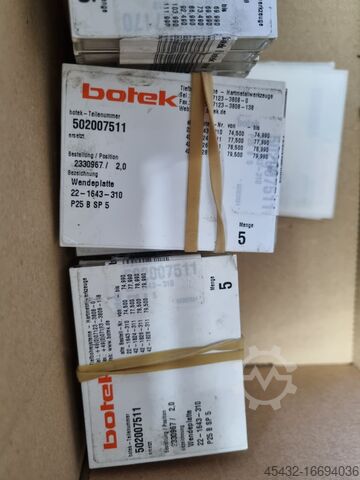 Umetni botek Wendeplatten Führungsleisten Bohrkopf