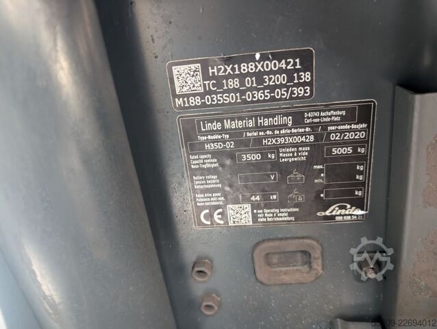 Carretilla eléctrica de 3 ruedas Linde 