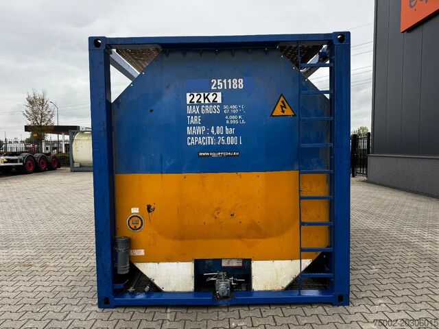 Tankbehållare Van Hool 20FT ISO, 25.000L / 1-COMP /  T11/ valid 2,5Y t...