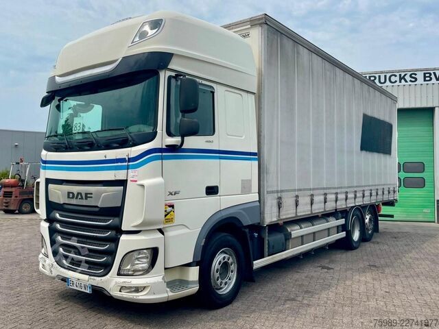 Lona deslizante DAF XF 480  6x2, volume 62m3 SSC, P-Climate, Lift A...