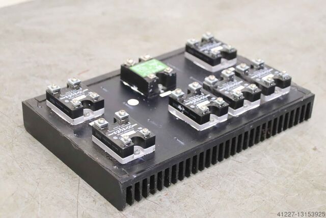 Halbleiterrelais 7 Stück mit Kühlkörper opto 22 electromatic 480D45-12 RA4425-D08