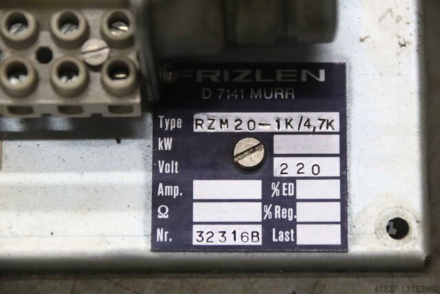 Power resistance Frizlen Berger Lahr RZM20-1K/4,7K RSM 47/8