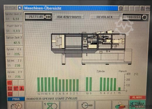Wtryskarka wielomateriałowa KraussMaffei KM 420-1900/55 CZ Multinject