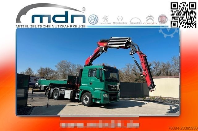 Macara montată pe camion MAN TGS 26.400 Montagekran 33m +Flyjib + Seilwinde