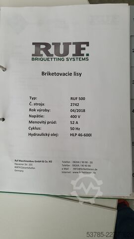 πρέσα μπρικετών RUF RUF 500