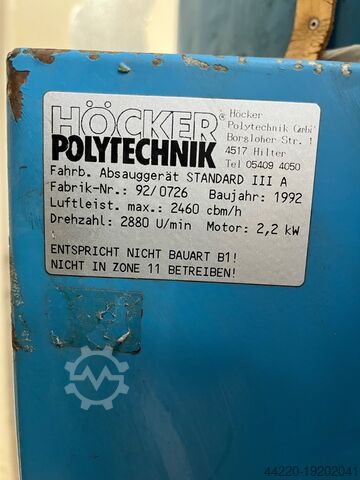 Stationair afzuigsysteem Höcker Polytechnik