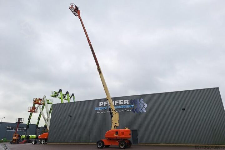 Leddelt teleskopisk arbejdsplatform JLG 860SJ Diesel, 4x4 Drive, 28.2m Working Height, 22.