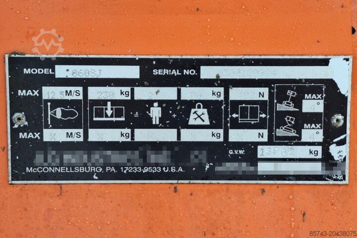 Leddelt teleskopisk arbejdsplatform JLG 860SJ Diesel, 4x4 Drive, 28.2m Working Height, 22.