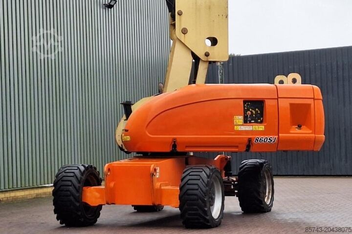 Leddelt teleskopisk arbejdsplatform JLG 860SJ Diesel, 4x4 Drive, 28.2m Working Height, 22.
