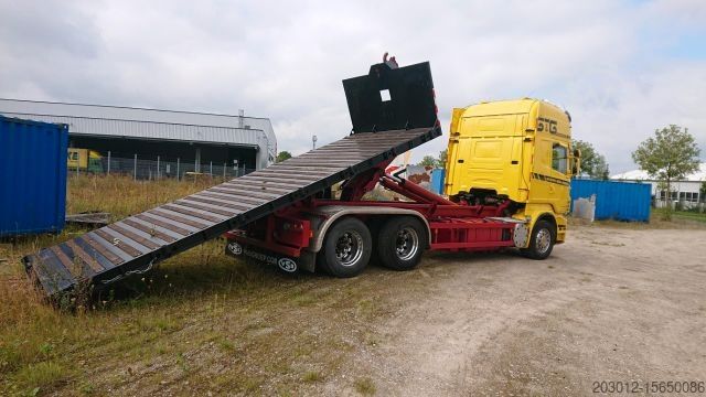 Camion benne à bras amovible SCANIA R 730 Abroller  voll Luft