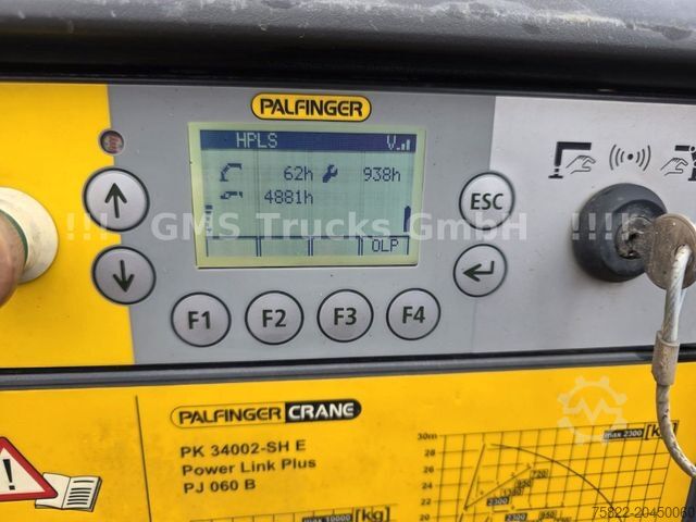 Grue montée sur camion MAN TGS / NUR149km / 31m Palfinger Kran PK 34002+Jib