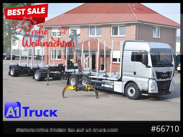 Special purpose truck MAN TGX 26.480, Holz Kesla 2109, 6x4,