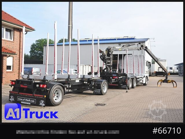 Jeřáb na nákladním automobilu MAN TGX 26.480, Holz Kesla 2109, 6x4,