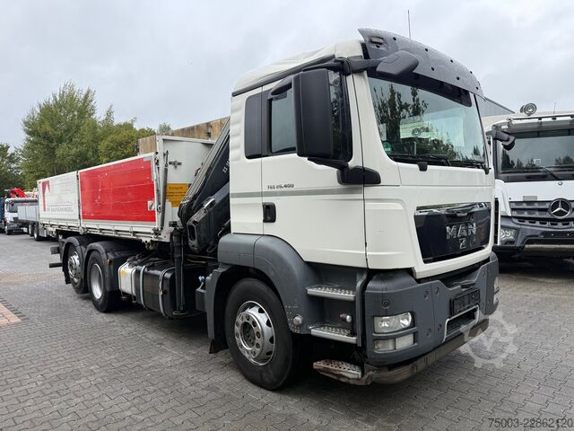 Grue montée sur camion MAN TGS 26.400 6X2 Kipper mit Kran Hiab 166-3