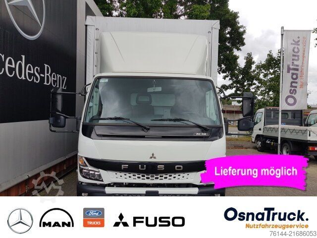 Curtain sider van MITSUBISHI 7C18 Pritsche/Plane/LBW Klima,Schiebeplane