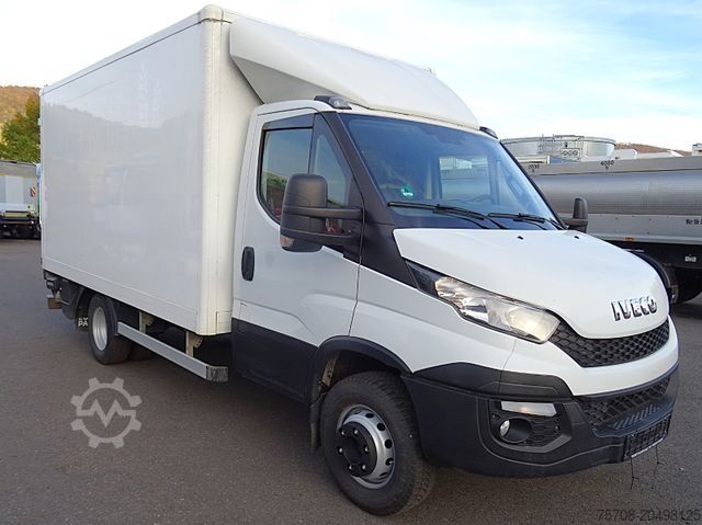 Vrachtwagen met bakwagen IVECO 72 C 17 Daily*4,2m Schiebeplane li Koffer re*LBW
