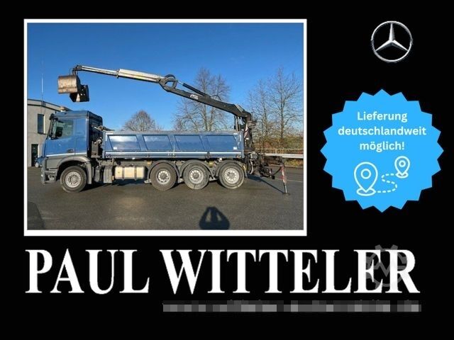 Camion benne MERCEDES-BENZ Arocs 3251 L 8x4 Kipper+Penz 12L8 40R+Lift+Lenk