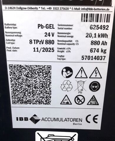 Forklift, ID no.: 14651 Toyota 7FBEST 15